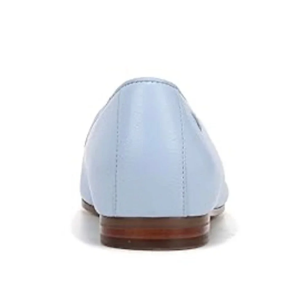 Vionic Willa II Sky Blue‎ Leather Loafer Flat Womens 8 M Arch Support Shoe New